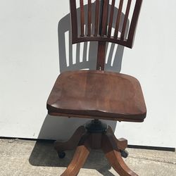 Antique Wooden Office Chair