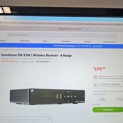 Sennheiser EM-XSW1 WIRELESS RECEIVER-A RANGE