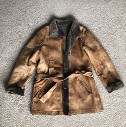 Veronica Leather men fur coat