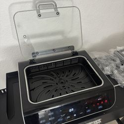 Gourmia FoodStation 6 qt Air Fryer, Black - Nonstick Grill Grate