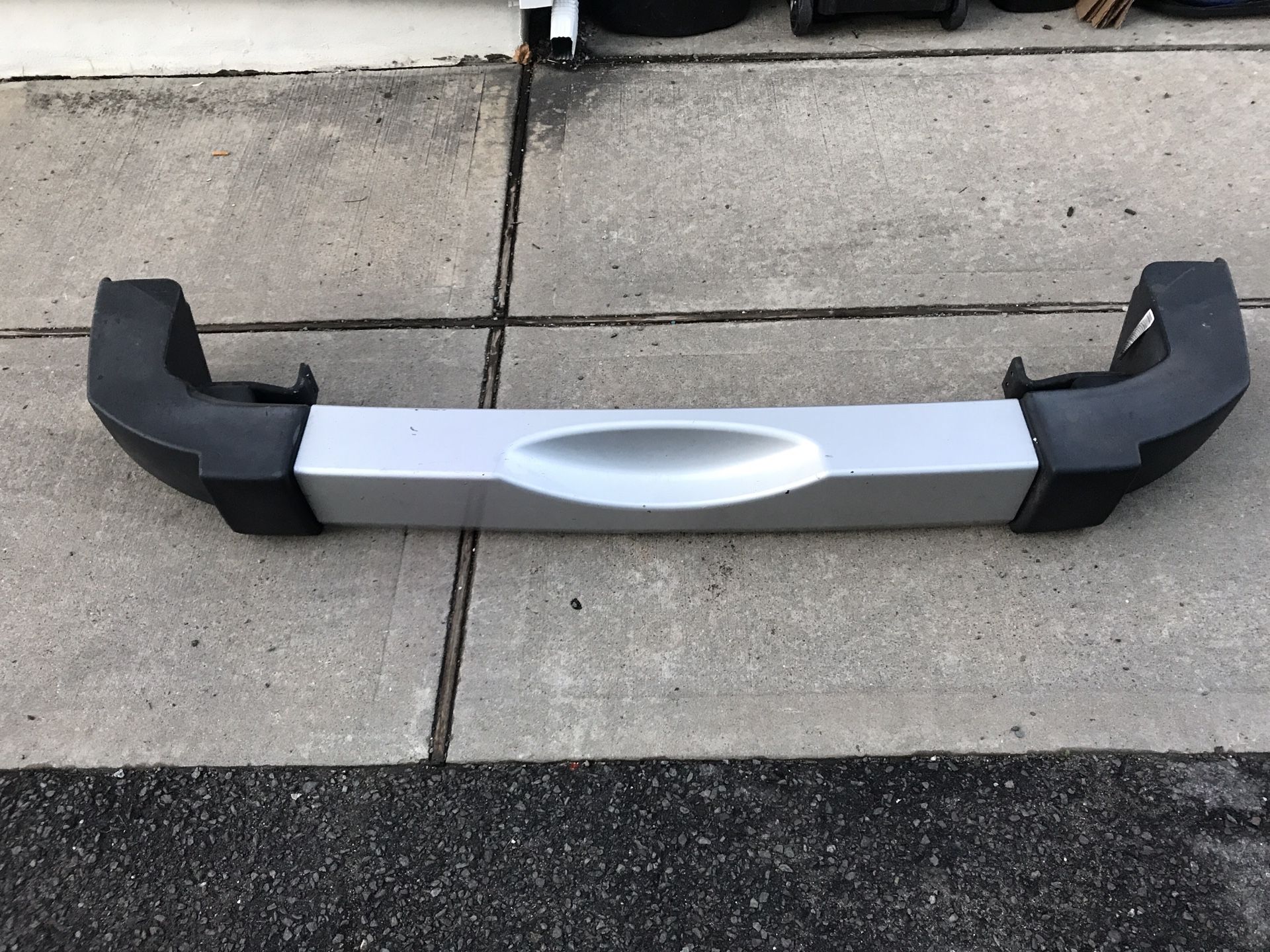 Jeep Wrangler JKU Rear Bumper with Sahara Silver Insert.