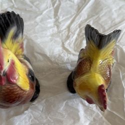Rooster And Chicken Ceramic