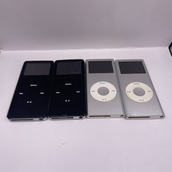Apple iPod Nano 1st, 2nd Generation (Lot of 4) - For Parts, AS-IS A1137 A1199