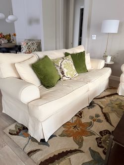 Basset Couch White