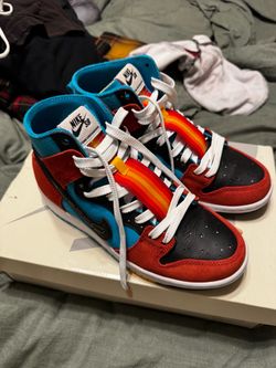 Size 6.5m Nike Sb Dunk High QS “Navajo” Doir Greenwood