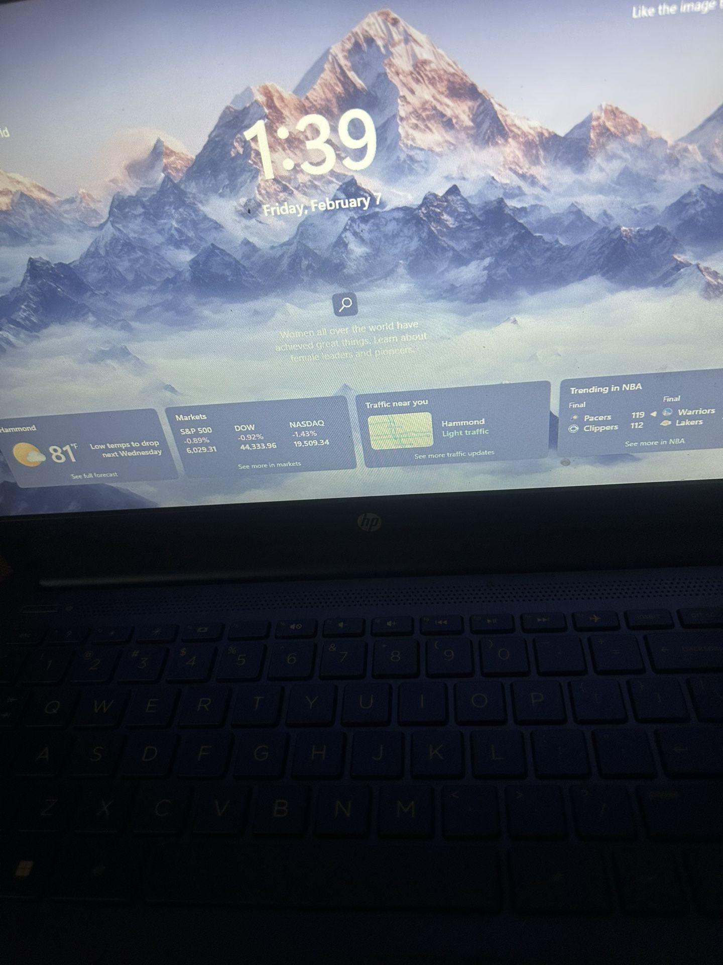 Hp Laptop Window 11 Dark Blue
