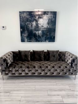 “Like New” Tufted Sofa by Eldorado