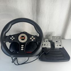 GAMESTOP PS2 COBRA WHEEL WITH PEDALS, MODEL BB-031