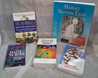 Lot of 5 Medical & Health Reference Books