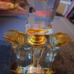 Crystal Perfume Bottle 6"
