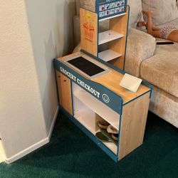 Kids Play Grocery Checkout Stand