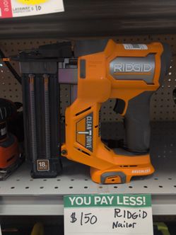 RIDGID 18-Gauge Brushless Brad Nailer