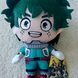 Izuku Midoriya "Deku" plush toy from the popular anime series My Hero Academia