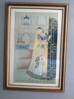 $40 or best offer /Moving sale Framed Indian Mughal Style Art Print