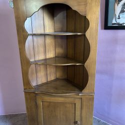 Solid Wood Corner Cabinet 