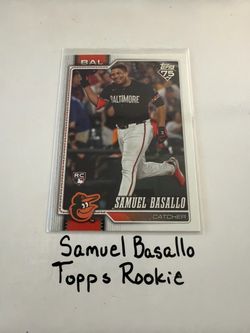 Samuel Basallo Baltimore Orioles Catcher Topps Rookie Card.