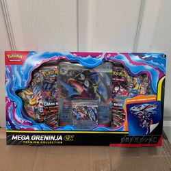 Damaged Pokemon Mega Greninja EX Premium Collection 8 packs promo New Sealed