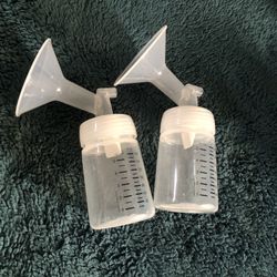 Breast pump collection bottles