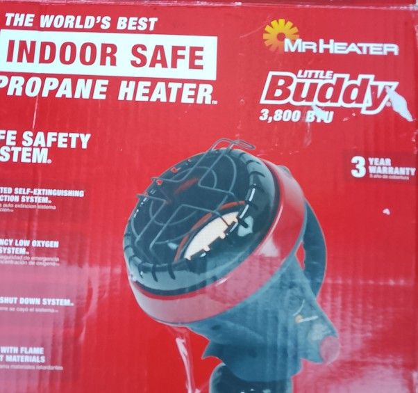 New MR. HEATER "LITTLE BUDDY " PORTABLE PROPANE HEATER