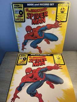1977 Amazing Spider-Man Power Records Book & Record Set BR-516 Marvel