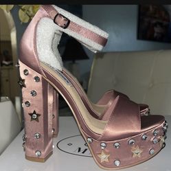 Steve Madden Size 6.5 Dusty Rose High Heels 