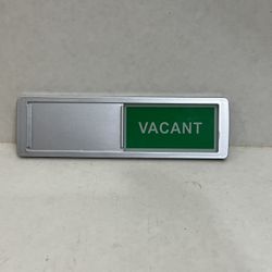 Vacant / Occupied Privacy Sign, Door Sign for 7“ x 2”, Silver W/ Magnet
