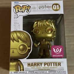 Funko POP! Harry Potter Gold IT’SUGAR Exclusive #01 W/ Protector