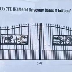 Brand New 20ft Driveway Swing Gate For Your Property 