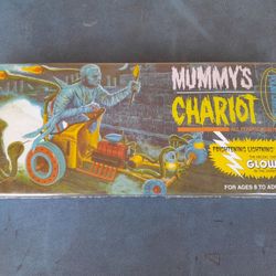 Vintage Polar Lights Mummy's Chariot Plastic Model Kit w/Glow In Dark Feature (Sealed).