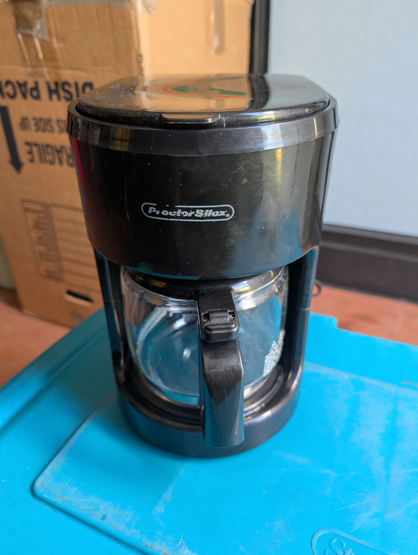 Proctor Silex 10-cup drip coffee maker.
