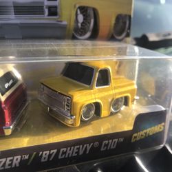 Car Tuned Series #2 69 Chevy And 87 Chevy C-10