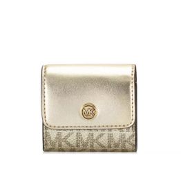 Michael Kors Jet Set Travel Case AirPods Charm Gold NWT