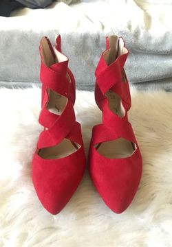 Red Pointy Heels