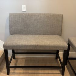 Bar height sofa style chairs-set of 2