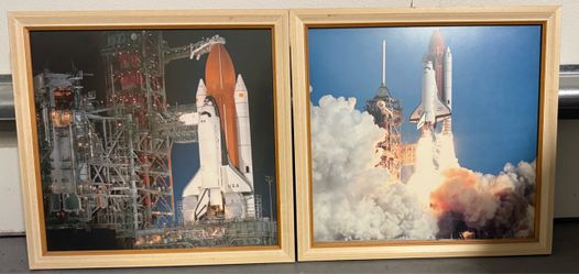 NASA Space Shuttle Framed Photo Prints – Set of 2