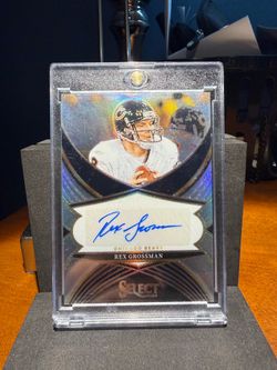 Panini 2024 Select Rex Grossman SSP-RGN Select Signatures Auto Prizm Bears
