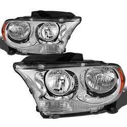  11-13 dodge Durango Chrome Amber Headlights Replacement