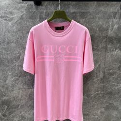 Guc*c new spring and summer classic logo print round neck short-sleeved T-shirt