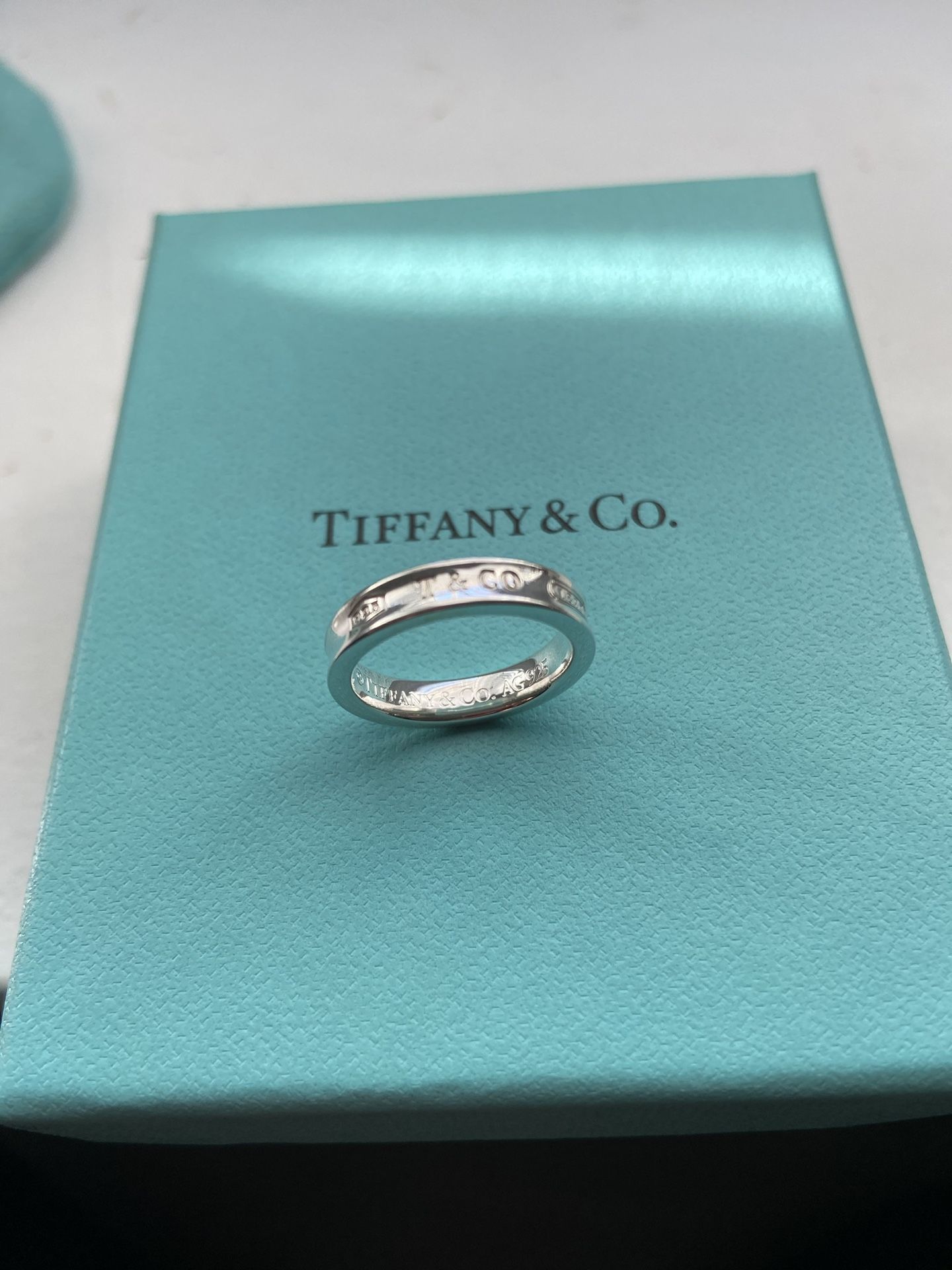 Tiffany & Co. 1837 Narrow Basic Ring Sterling Silver