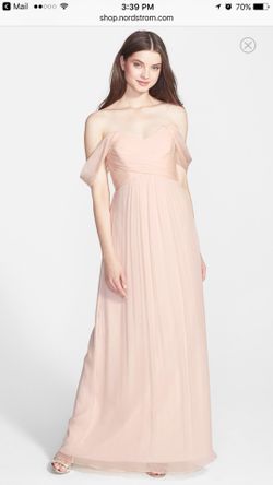 Gently Worn once, beautiful light blush formal gown for homecoming, military ball or other formal event