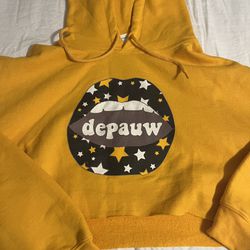 Custom DePauw Cropped Hoodie 
