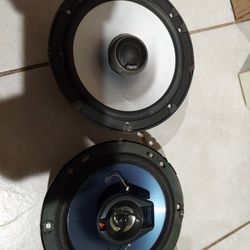 Two Car Speakers 6 5" Kenwood And Polk 