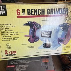 6” Tool Shop Bench Grinder 