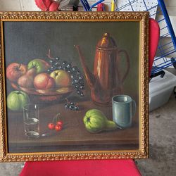 Fruit, Fresco, Oil, Painting
