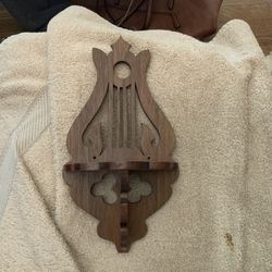 Victorian Lyre Harpe Shelf 