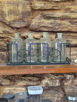 Glass bottles/vases decor
