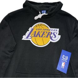 Los Angeles Lakers Ultra Game Black Pullover Hoodie Sweatshirt Mens Small New 