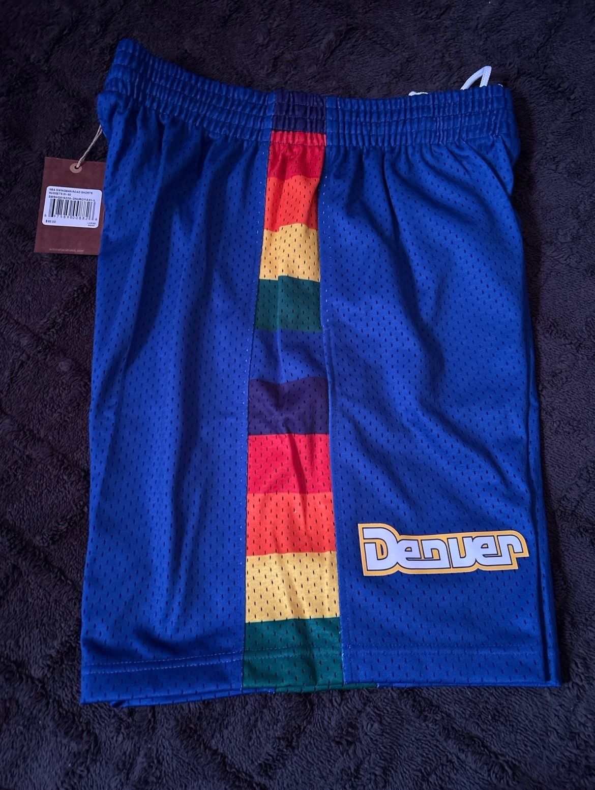 Denver Nuggets Throwback Shorts Size Large 