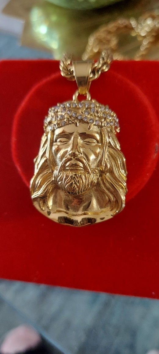 New Stainless Steel 24in Solid Gold Tone Rope Chain 6mm Mpu Serious Buyer Don't Deliver Cash Only Price Firm