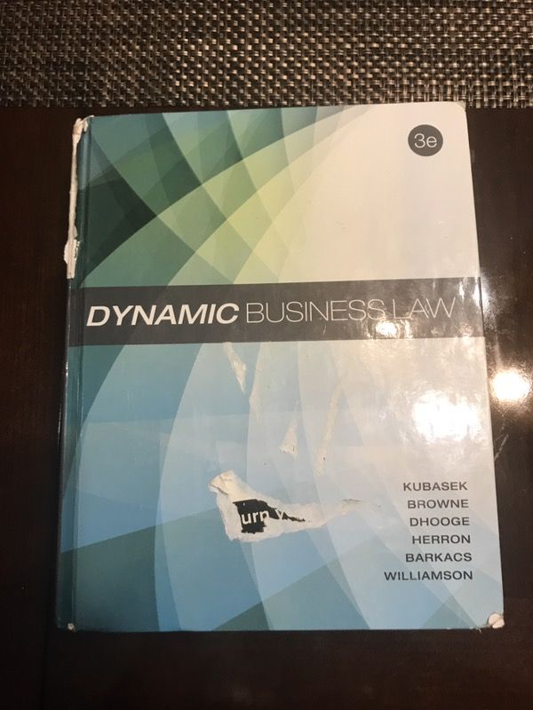 Dynamic business law third edition